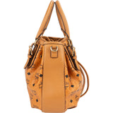 MCM Monogram Visetos Dessau Drawstring Bucket Handbag