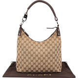 Gucci Monogram GG Canvas Hobo Shoulder Bag