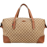 Gucci Monogram GG Canvas Web Boston Travel Bag