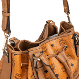 MCM Monogram Visetos Essential Drawstring Tote Handbag