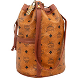 MCM Monogram Visetos Drawstring Bucket Crossbody Bag