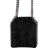 Stella McCartney Shaggy Falabella Fold Over Micro Tote Crossbody Handbag