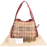 Burberry Haymarket Check Tote Shoulder Bag