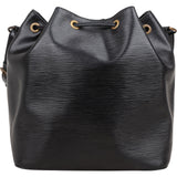 Louis Vuitton Noir Epi Leather Sac Noé Petit Shoulder Bag