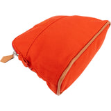Hermès Terracota Orange Cotton Bolide Accessoires Pouch