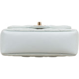 Chanel Quilted Lambskin Mini Single Flap Pearl Handle Crossbody Bag