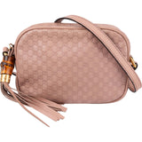 Gucci Microguccissima Leather Bamboo Tassel Disco Camera Crossbody Bag