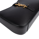 Saint Laurent Black Leather 5 à 7 Mini Hobo Handbag