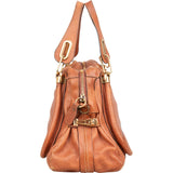 Chloé Brown Leather Paraty Handbag