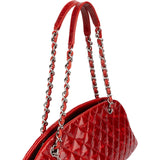Chanel Quilted Quilted Crinkled Leather Just Mademoiselle Bowling Shoulder Bag