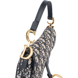 Christian Dior Oblique Trotter Monogram Canvas Mini Saddle Shoulder Bag