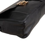 Chloé Black Leather Elsie Turnlock Crossbody Bag