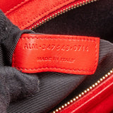 Yves Saint Laurent Red Calfskin Leather Sac de Jour Handbag