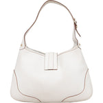 Gucci White Leather Jackie Shoulder Bag - vintageandkickz