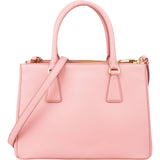 Prada Pink Saffiano Leather Galleria Handbag