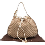 Gucci Monogram GG Canvas Tassel Drawstring Shoulder Bag