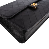 Chanel Quilted Lambskin 24K Gold Single Flap Shoulder Bag