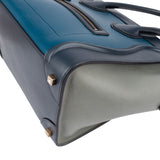 Céline Tricolor Leather Luggage Handbag