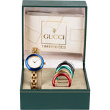 Gucci Gold Tone Change Bezel 11/12.2 Women Watch