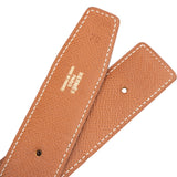 Hermès Bicolor Leather Reversible H Belt (70)