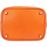 Hermès Potiron Orange Taurillon Clemence Picotin Lock 18 (PM) Handbag