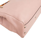 Gucci Pink Leather Bamboo Handbag
