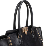 Valentino Garavani Grained Calfskin Rockstud Tote Shopper Handbag