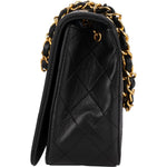 Chanel Quilted Lambskin 24K Gold Turnlock Single Flap Crossbody Bag - vintageandkickz