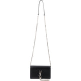 Saint Laurent Grain de Poudre Kate Tassel Wallet On Chain Crossbody Bag