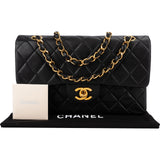 Chanel Quilted Lambskin 24K Small Double Flap Shoulder Bag