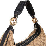 Gucci Monogram GG Canvas Interlocking G Hobo Shoulder Bag
