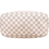Louis Vuitton Monogram Damier Azur Canvas Neverfull MM Shoulder Bag