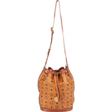 MCM Monogram Visetos Drawstring Bucket Crossbody Bag