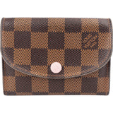 Louis Vuitton Monogram Damier Ebene Rosalie Coin Purse Mini Wallet