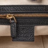 Gucci Black Leather Soho Chain Tote Crossbody Bag