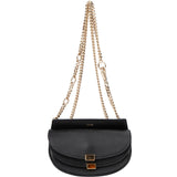 Chloé Black Leather Georgia Shoulder Crossbody Bag