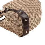 Gucci Monogram GG Canvas Indy Pelham Horsebit Hobo Shoulder Bag