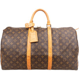Louis Vuitton Monogram Canvas Keepall 50 Travel Bag