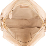 Chloé Beige Pebbled Leather Paraty Handbag