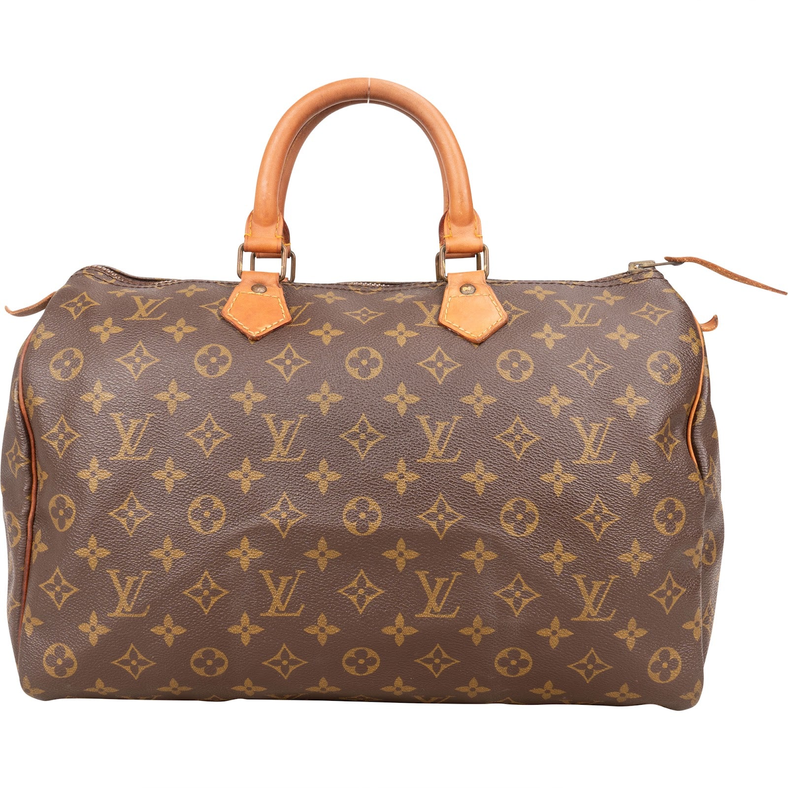Louis Vuitton Monogram Canvas Speedy 35 Handbag - vintageandkickz