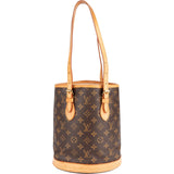 Louis Vuitton Monogram Canvas Bucket PM Shoulder Bag