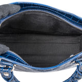 Balenciaga Croc-Embossed Leather Neo Cagole City Handbag