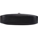 Salvatore Ferragamo Pebbled Calfskin Leather Gancini Shoulder Bag