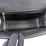 Chanel Stitching Chevron Leather Double Flap Crossbody Bag