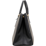 Prada Bicolor Saffiano Leather Galleria Handbag