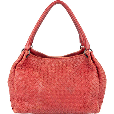 [🔄️B24 / F01] Bottega Veneta Intrecciato Leather Campana Shoulder Bag - vintageandkickz