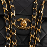 Chanel Quilted Lambskin Small 24K Gold Double Flap Shoulder Bag