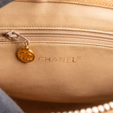 [🔄️B11 / F24] Chanel Jumbo Caviar Leather CC Ball Charm Tote Shoulder Bag - vintageandkickz