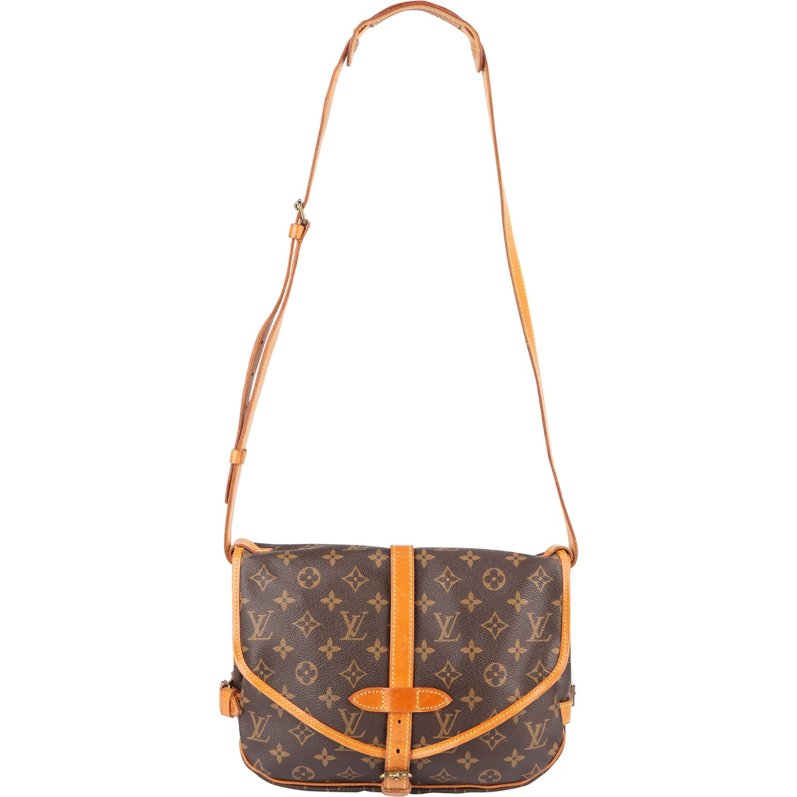 Louis Vuitton Monogram Canvas Samaur 30 Crossbody Bag - vintageandkickz