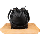 Louis Vuitton Noir Epi Leather Sac Noé Grande Shoulder Bag